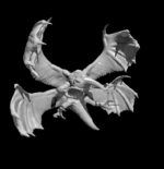 Rendus 3D d'une figurine de strige en 28mm