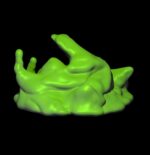 Rendus 3D d'une figurine de gelée ocre en 28mm