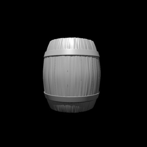 Rendus 3D d'un tonneau en 28mm