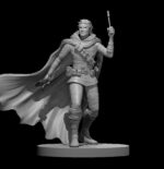Rendus 3D d'une figurine de Don-Jon Raskin en 28mm