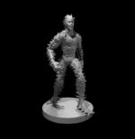 Rendus 3D d'une figurine d'un résineux en 28mm