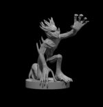 Rendus 3D d'une figurine d'un nielleux en 28mm