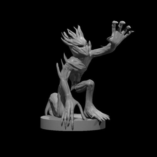 Rendus 3D d'une figurine d'un nielleux en 28mm