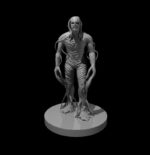 Rendus 3D d'une figurine d'un lierreux en 28mm